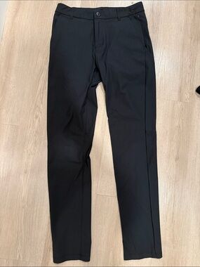 Men's Black Slim Golf Pants
